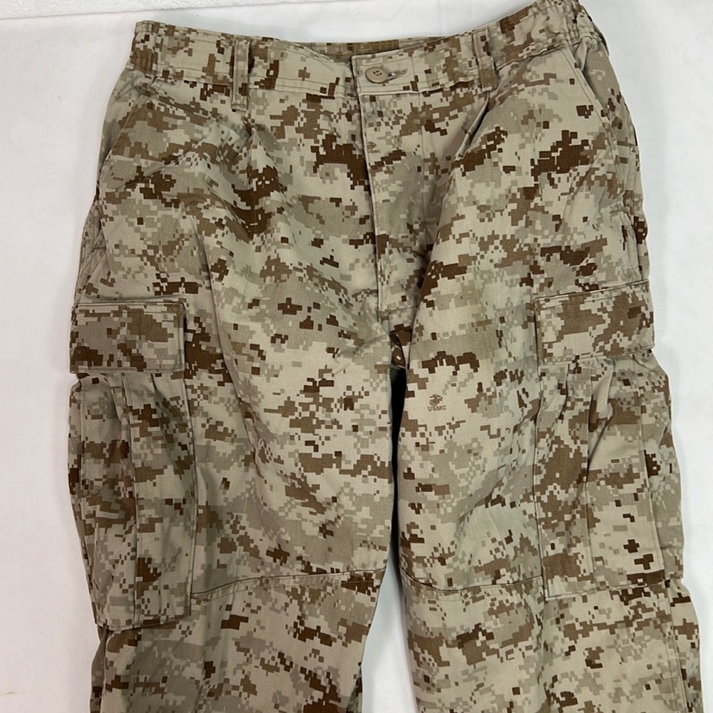 #1723 Men’s Marine Tan & Brown Marine Military Pants | Size: M
